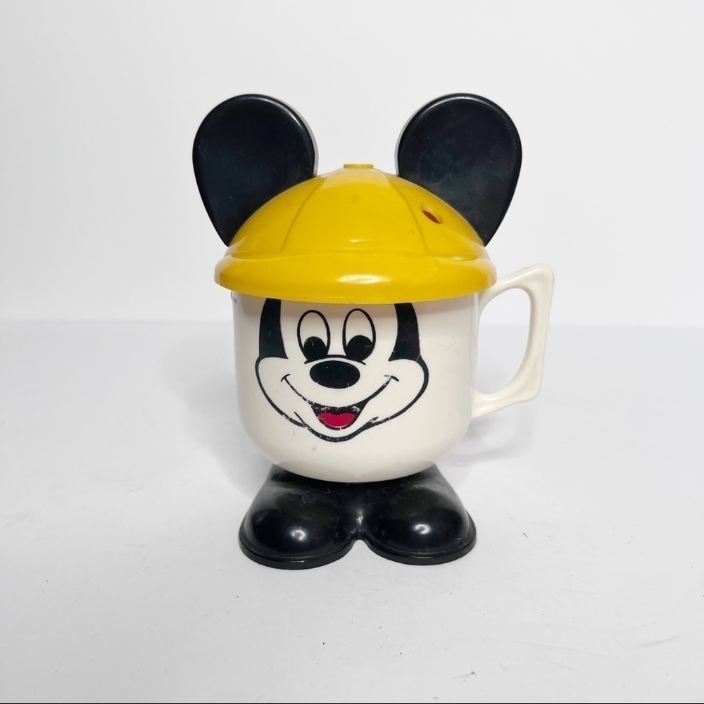 Vintage 80’s Disneyland Mickey Mouse Plastic Mug Cup